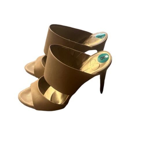 Jessica Simpson Mule Heels, Beige, Size 8 - Picture 4 of 4